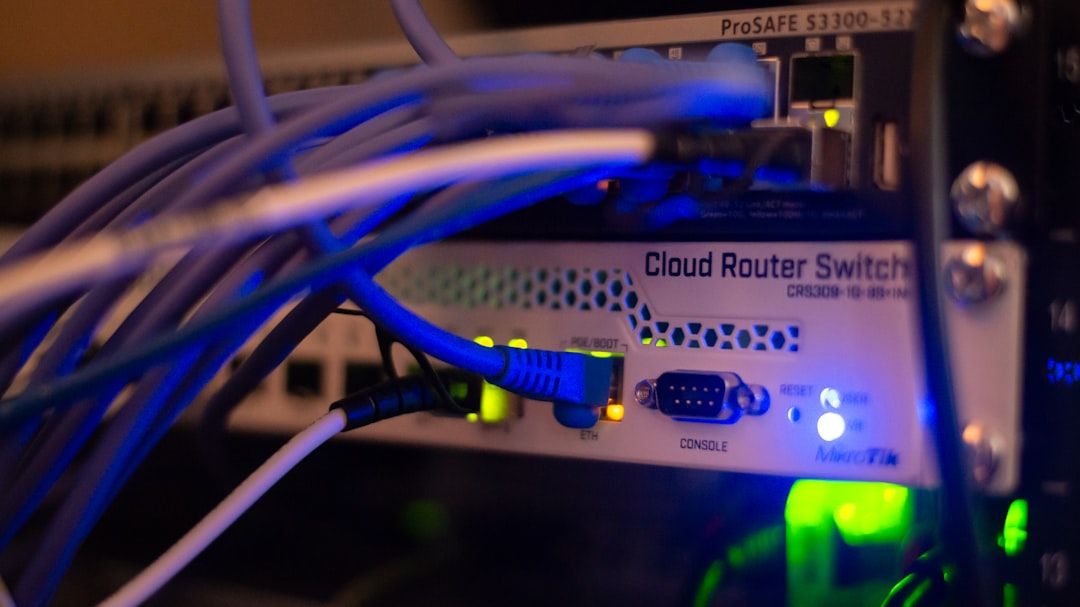 サーバールームとネットワーク機器
